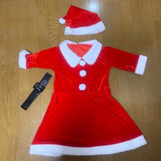 サンタコス　サンタクロース　クリスマス　コスプレ　ワンピース(衣装一式)