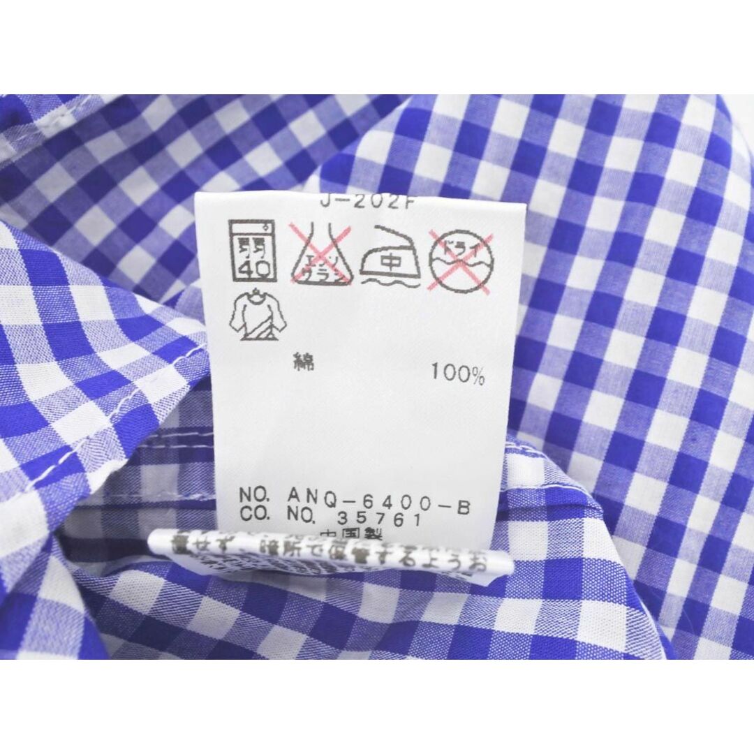 JUNRED(ジュンレッド)のジュンレッド ギンガムチェック シャツ size1/白ｘ青 ◇■ メンズ メンズのトップス(シャツ)の商品写真