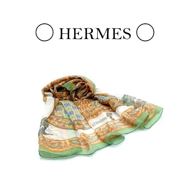 正規品新作 【極美品】HERMES カレ90 スカーフ ビザンチンの空 エルメス シースルー 好評セール