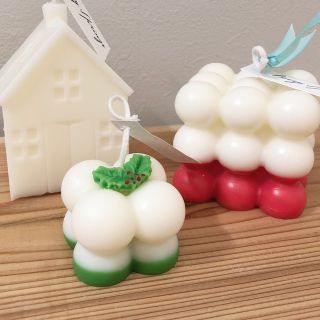 【期間限定】11月29日〜12月18日まで🎄クリスマスボンボンキャンドル(キャンドル)