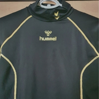 ヒュンメル(hummel)のヒュンメル コンプレッション インナーシャツ Ｌ ブラック×ゴールド used(ウェア)