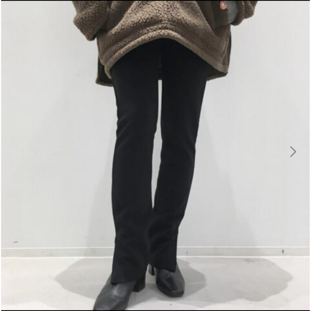 タグ付L'Appartement  Wool Zip Leggings ブラック