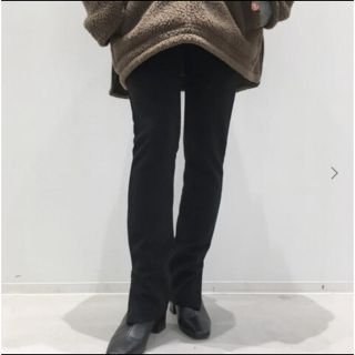 アパルトモンドゥーズィエムクラス(L'Appartement DEUXIEME CLASSE)のタグ付L'Appartement  Wool Zip Leggings ブラック(レギンス/スパッツ)