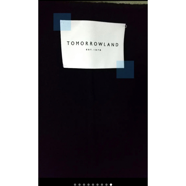 TOMORROWLAND(トゥモローランド)のプレミアムウールリバー ノーカラーコート レディースのジャケット/アウター(ロングコート)の商品写真