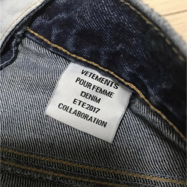 期間限定値下げ VETEMENTS LEVI'S 17ss 再構築ジップデニム