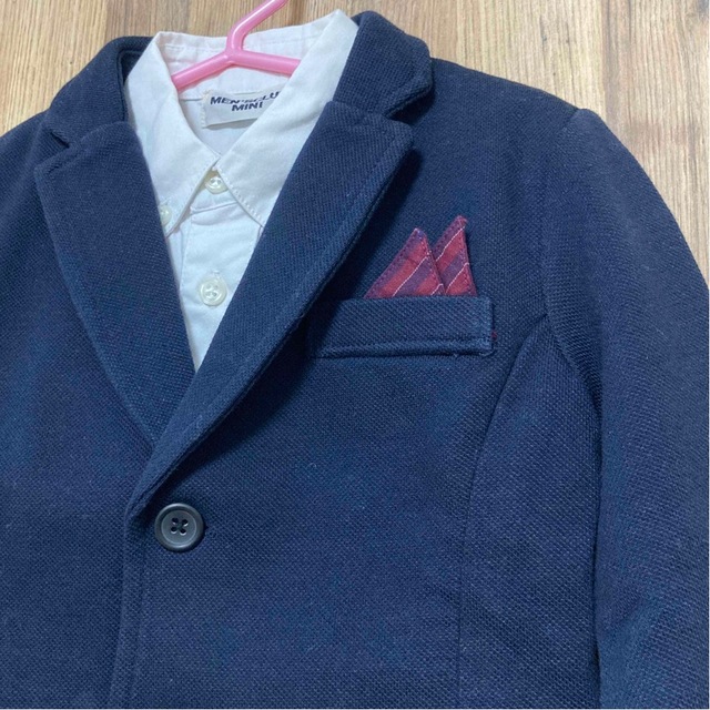 Men's Club(メンズクラブ)のジャケット Yシャツ 2点セット 95 フォーマル キッズ/ベビー/マタニティのキッズ服男の子用(90cm~)(ドレス/フォーマル)の商品写真