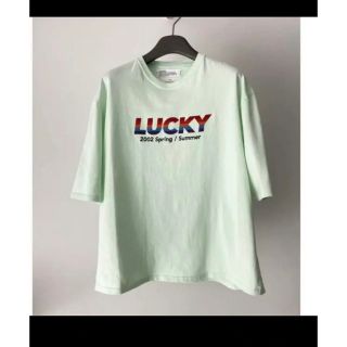 ジエダ(Jieda)のDAIRIKU Bora,Bora 別注 LUCKY 刺繍Tシャツ(Tシャツ/カットソー(半袖/袖なし))