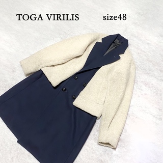 トーガビリリース(TOGA VIRILIS)のTOGA VIRILIS ドッキングコート サイズ48 美品(トレンチコート)