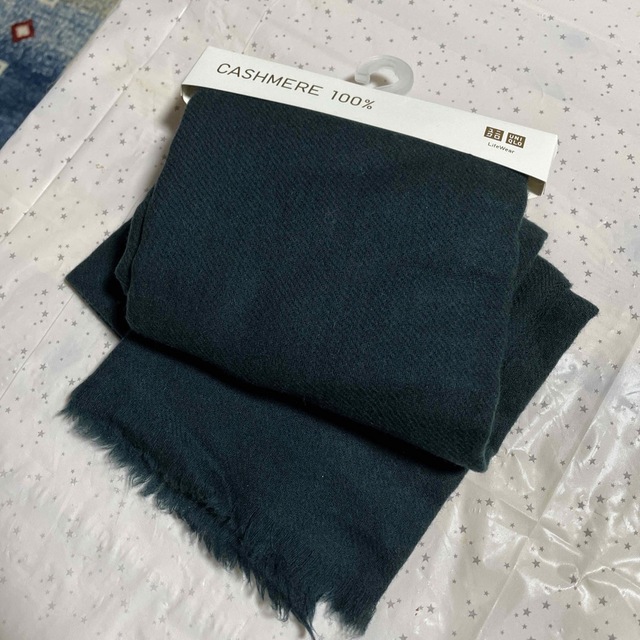 即納送料無料! ユニクロ カシミヤ100% カシミヤビッグストール cashmere マフラー黒 tdh-latinoamerica.de