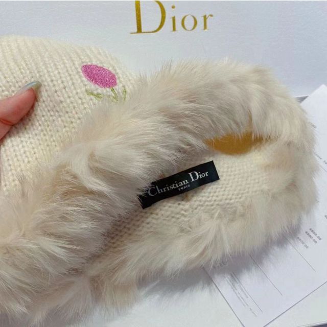 Christian Dior - Christian Diorディオール ニット帽 ウサギの毛 の通販 by ヒロヒト's shop