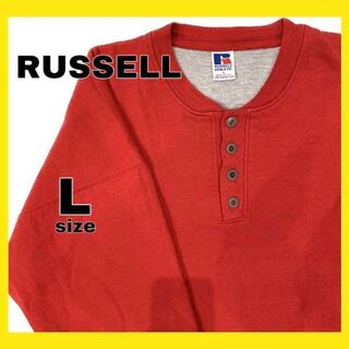 ラッセルアスレティック(Russell Athletic)のRUSSELL ラッセル 長袖 ヘンリーネック Tee USA製(Tシャツ/カットソー(七分/長袖))