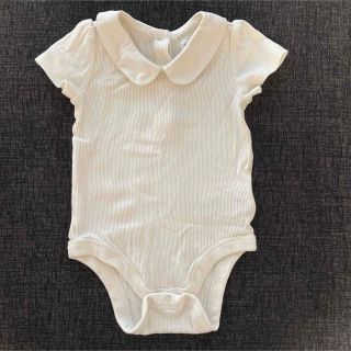 ベビーギャップ(babyGAP)のbaby GAP ロンパース 肌着 丸襟半袖シャツ(6-12months)(ロンパース)