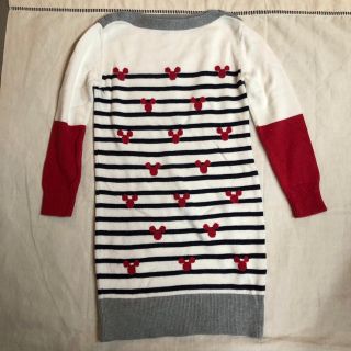 ギャップキッズ(GAP Kids)のGAP Disneyコラボ　ニットワンピース　120 ミッキー　(ワンピース)