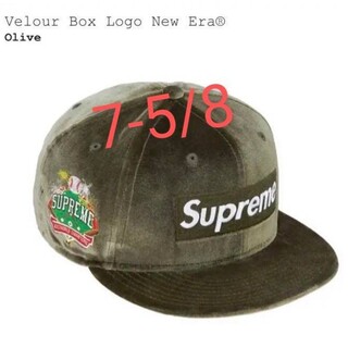 シュプリーム(Supreme)のsupremeシュプリームVelour Box Logo New Era®ニュ(帽子)