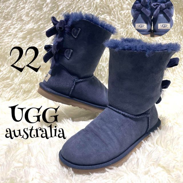 UGG正規品　ブラックムートンブーツ　ビーズタッグつき