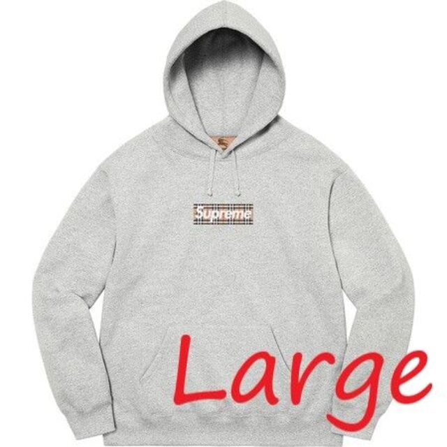 新品 正規品 Supreme バーバリー ボゴパー 灰 L