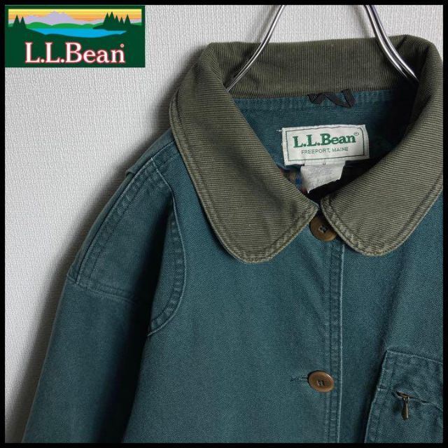 【USA製】L.L.Bean　80sハンティングジャケット　ダック地　人気カラー
