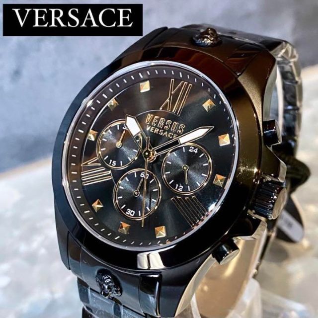 新品Versus Versace/ヴェルサス ヴェルサーチ メンズ腕時計ブラック