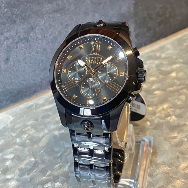 新品Versus Versace/ヴェルサス ヴェルサーチ メンズ腕時計ブラック