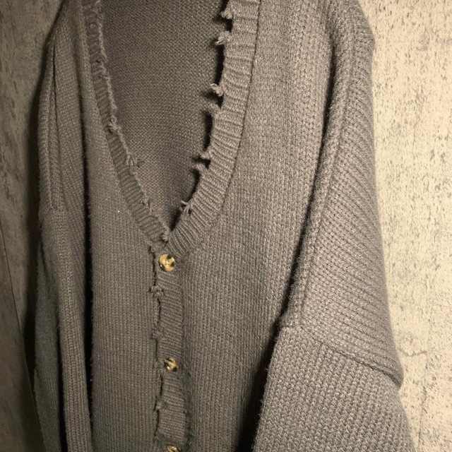 Special Vintage ダメージ加工 カーディガン - カーディガン