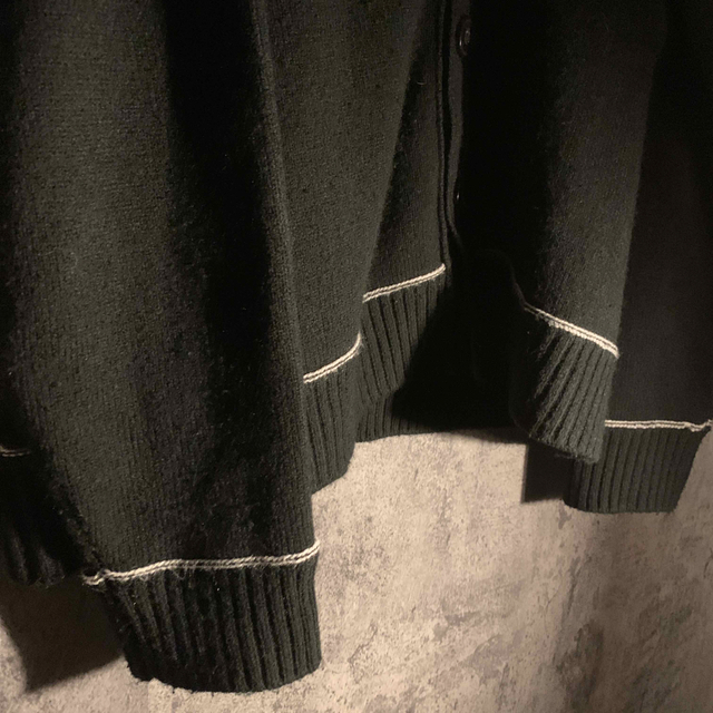 【Vintage】 special black line cardigan 3