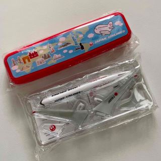 ジャル(ニホンコウクウ)(JAL(日本航空))の新品　JAL 子供用フォークスプーン ＆ 飛行機模型　JA01XJ A350(スプーン/フォーク)