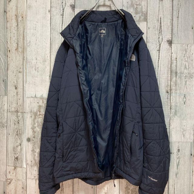 ノースフェイス キルティング V-Motion ネイビー メンズ2XL - ダウン