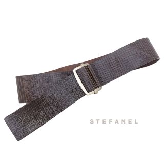 ステファネル(STEFANEL)の新品ステファネルSTEFANELイタリア製　幅広　レザーベルト　茶#S(ベルト)