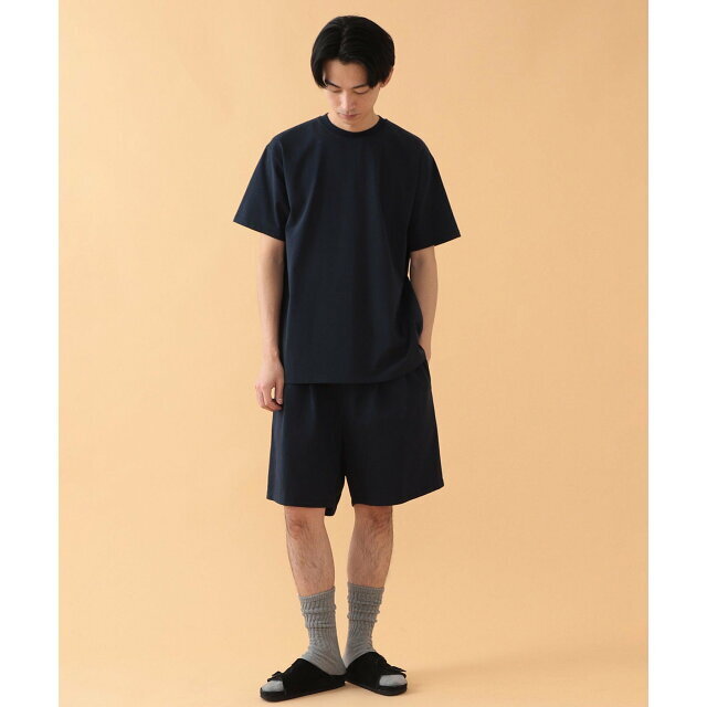 【NAVY】BEAMS / スビンコットン クルーネック