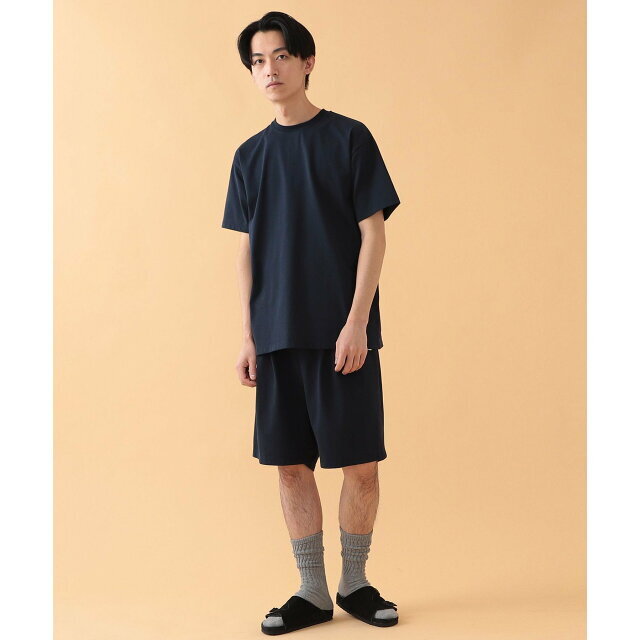 【NAVY】BEAMS / スビンコットン クルーネック