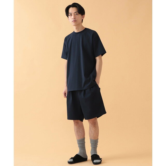 【NAVY】BEAMS / スビンコットン クルーネック