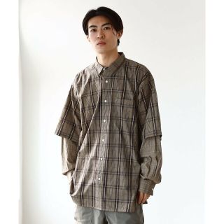 ビームス(BEAMS)の【BROWN】BEAMS / フェイク レイヤード シャツ(その他)