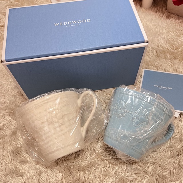 WEDGWOOD(ウェッジウッド)の【新品・未使用品】WEDGWOOD (ウェッジウッド)マグカップ ペア キッズ/ベビー/マタニティの授乳/お食事用品(マグカップ)の商品写真