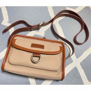 バーバリー(BURBERRY)の美品　状態考慮　バーバリー　ショルダーバッグ　キャンバス×レザー　ヴィンテージ(ショルダーバッグ)