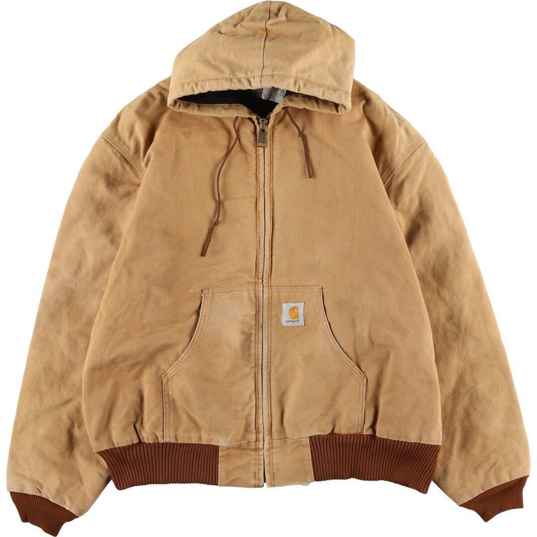 ビックサイズ 80年代 カーハート Carhartt アクティブジャケット ダック地フルジップパーカー USA製 メンズXXXL ヴィンテージ /eaa301247