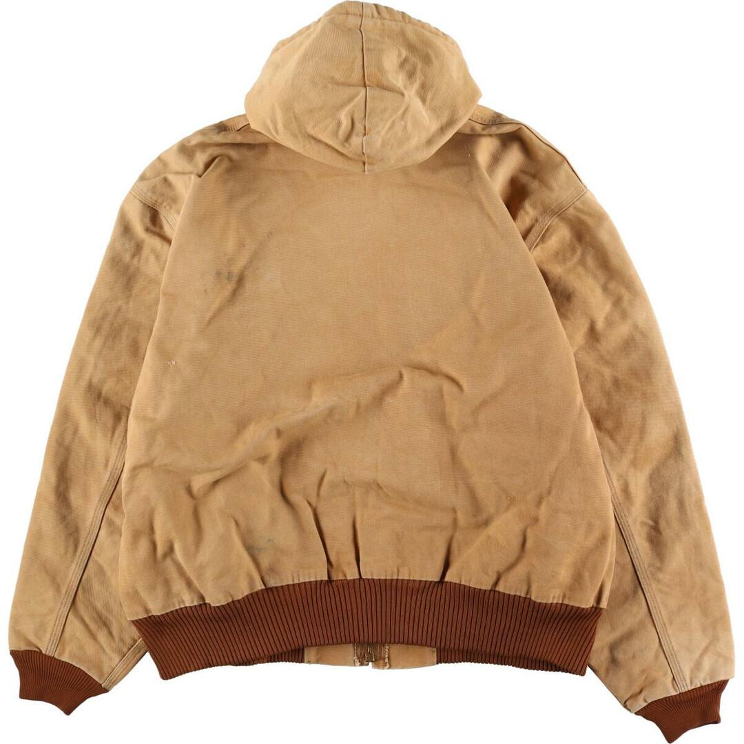 古着 ビックサイズ 80年代 カーハート Carhartt アクティブジャケット ダック地フルジップパーカー USA製 メンズXXXL ヴィンテージ  /eaa301247