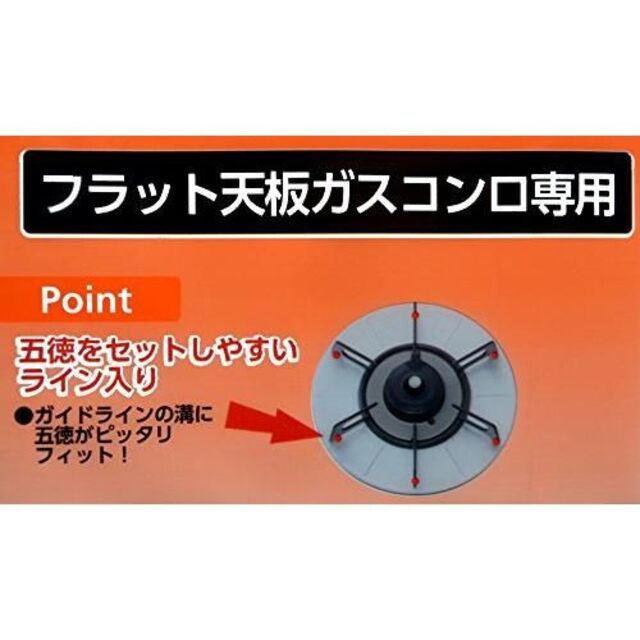 三菱(ミツビシ)のKireidea キレイディア ガスアルマット 直径24cm４枚入 フラット天板 インテリア/住まい/日用品のキッチン/食器(収納/キッチン雑貨)の商品写真