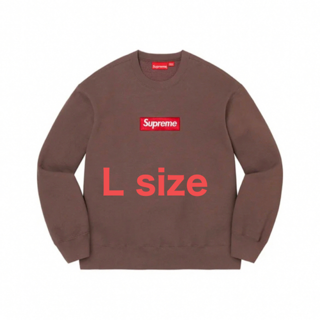 Supreme - Supreme Box Logo Crewneck brown Lサイズの通販 by グ ...