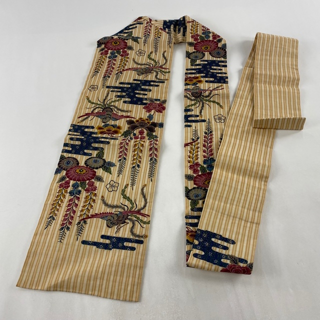 名古屋帯 美品 逸品 麻 【中古】
