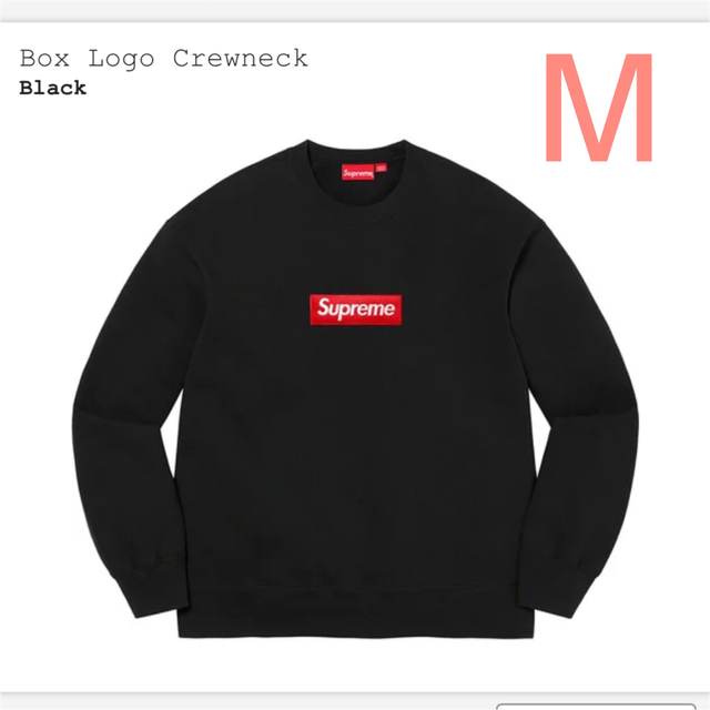 シュプリームBox Logo Crewneck BLACK M