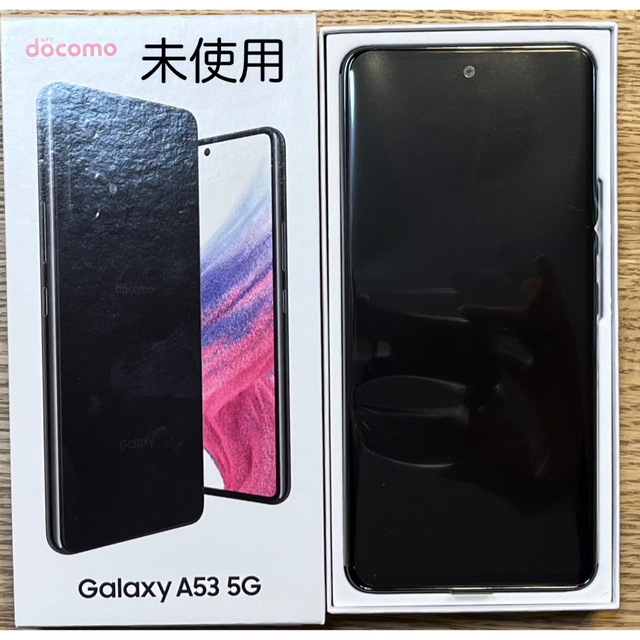 【未使用】SAMSUNG Galaxy A53 5G オーサムブラックオーサムブラック画面サイズ