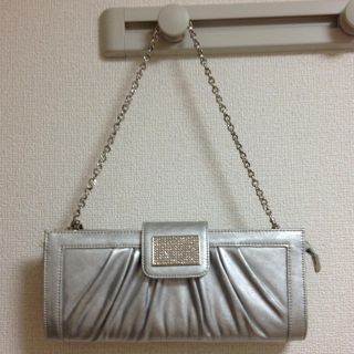 クラッチバック シルバー(クラッチバッグ)