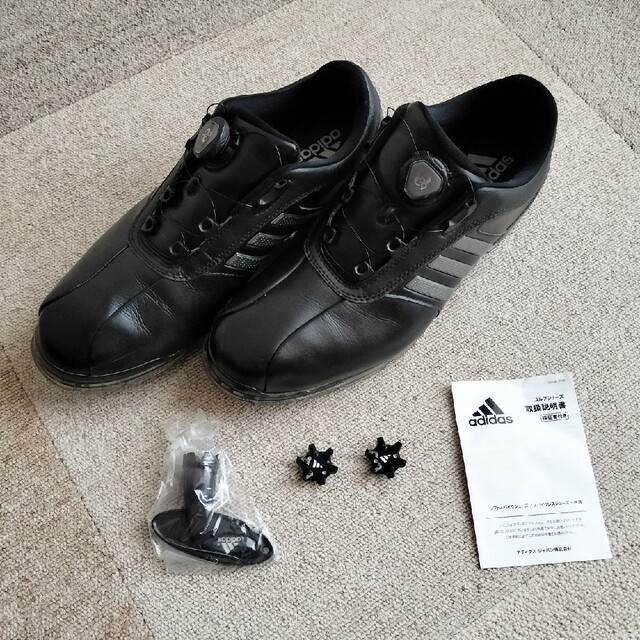 adidas(アディダス)のゴルフシューズ アディダス WI941 27.5 ブラック スポーツ/アウトドアのゴルフ(シューズ)の商品写真
