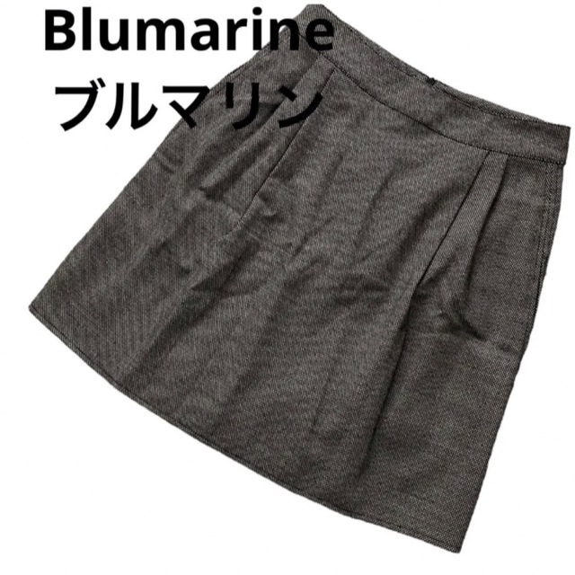 ブルマリン Blumarine グレー系スカート  ウール38