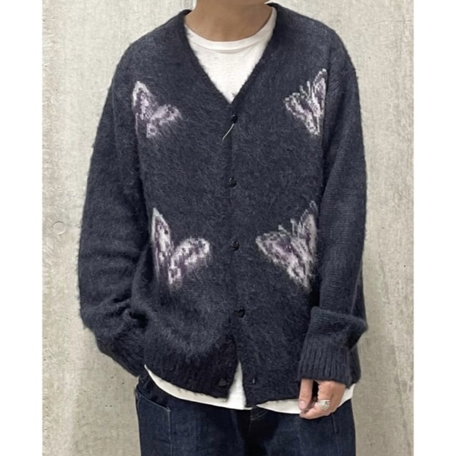 NEEDLES MOHAIR CARDIGAN - PAPILLON 別注 XL 適当な価格 www.gold-and