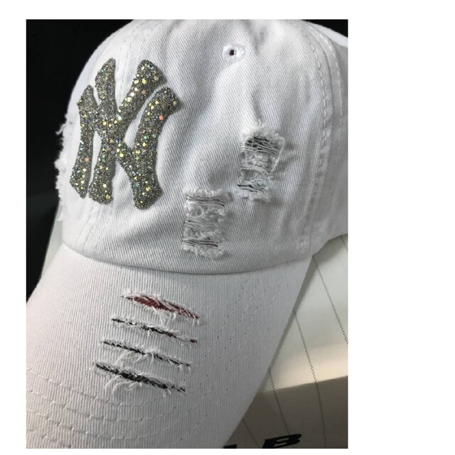 ヴィンテージ new era キャップ ヤンキース スワロフスキー ジルコニア