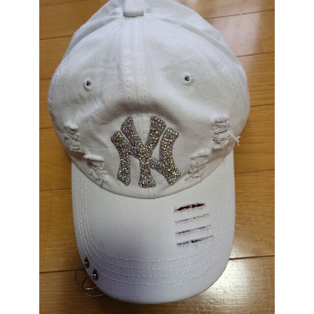 ヴィンテージ new era キャップ ヤンキース スワロフスキー ジルコニア