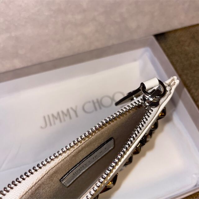 JIMMY CHOO(ジミーチュウ)のJIMMY CHOO ジミーチュウ　キーリング付きカードケース　新品未使用 レディースのファッション小物(名刺入れ/定期入れ)の商品写真