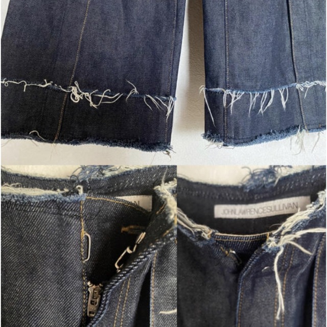 ジョンローレンスサリバン　cutoff wide denim