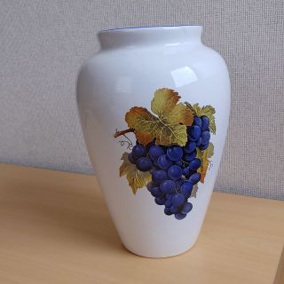 葡萄柄の花瓶　フラワーベース(花瓶)